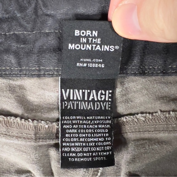 Kuhl‎ Free Ryder Pants Men's 32x34 Gray Vintage Patina Dye Stretch Style 5015 - Picture 7 of 15